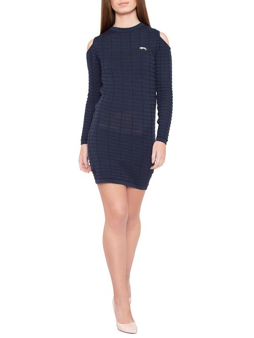 blue cotton bodycon dress - 14637918 - Very Small Image - 1