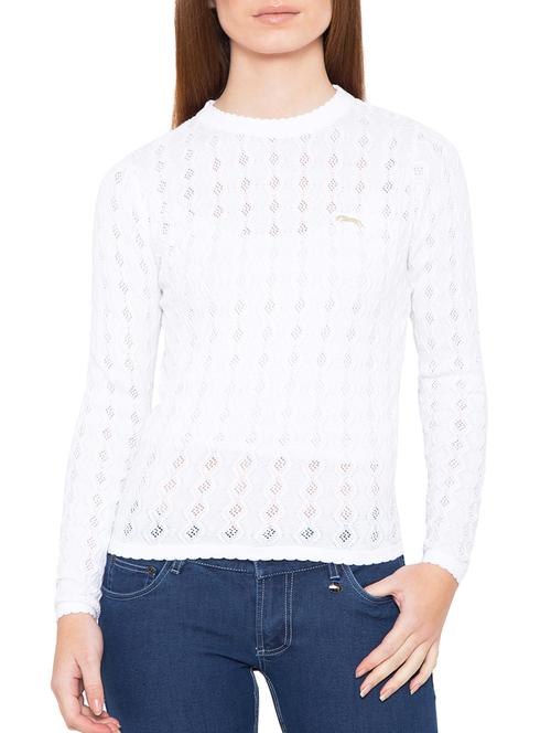 white cotton pullover - 14637933 - Very Small Image - 1