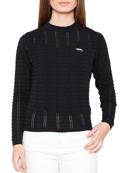 black cotton pullover - 14637937 - Very Small Image - 1