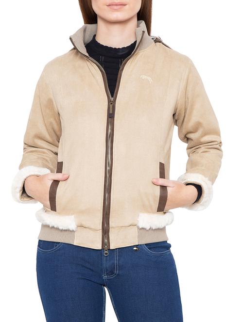 beige fur jacket - 14637950 - Very Small Image - 1