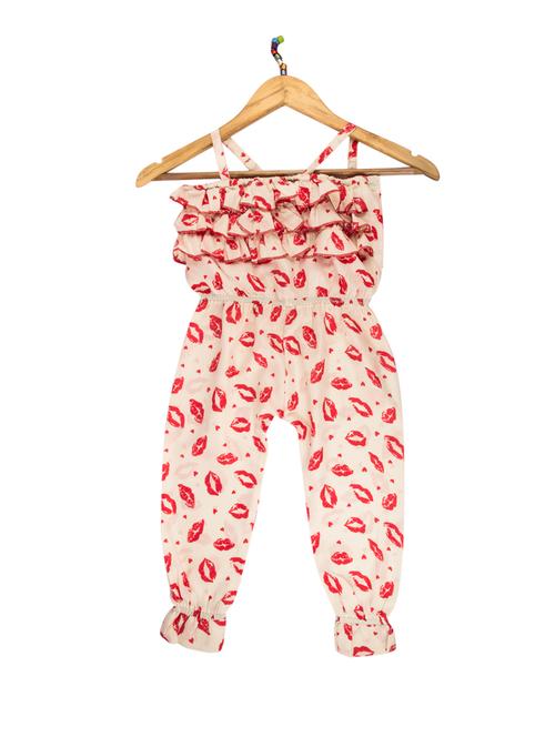 red polyester jumpsuit - 14641151 - Very Small Image - 1
