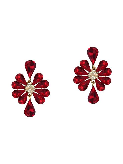 red metal studs earrings - 14641442 - Very Small Image - 1