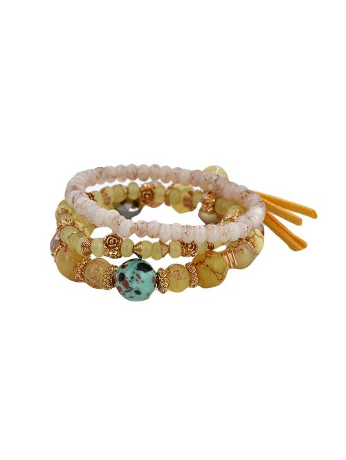 yellow plastic bracelet - 14641674 - Very Small Image - 1