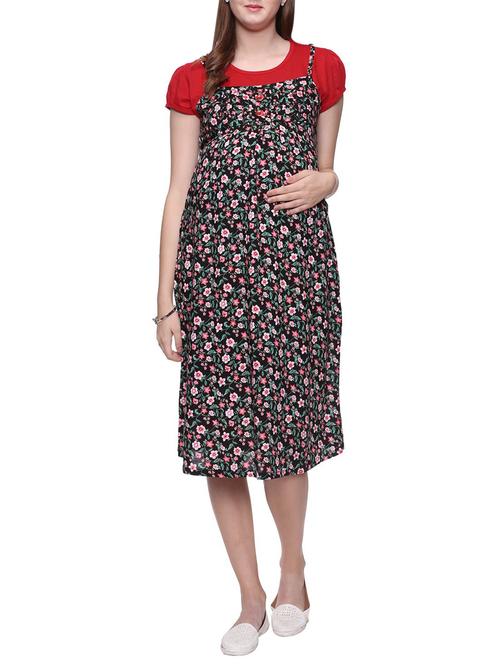 multicolored maternity dress - 14644501 - Very Small Image - 1