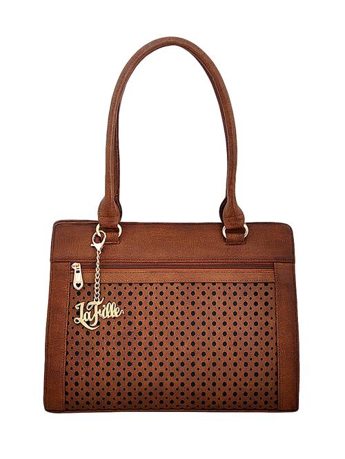 brown leatherette regular handbag - 14645284 - Very Small Image - 1
