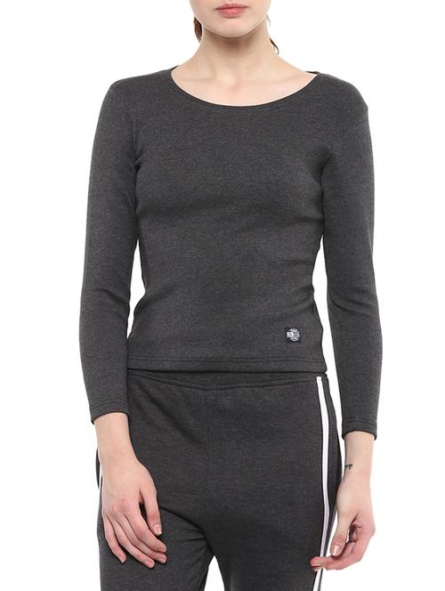 grey fleece tee - 14645426 - Very Small Image - 1