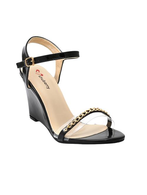black ankle strap wedge - 14645769 - Very Small Image - 1