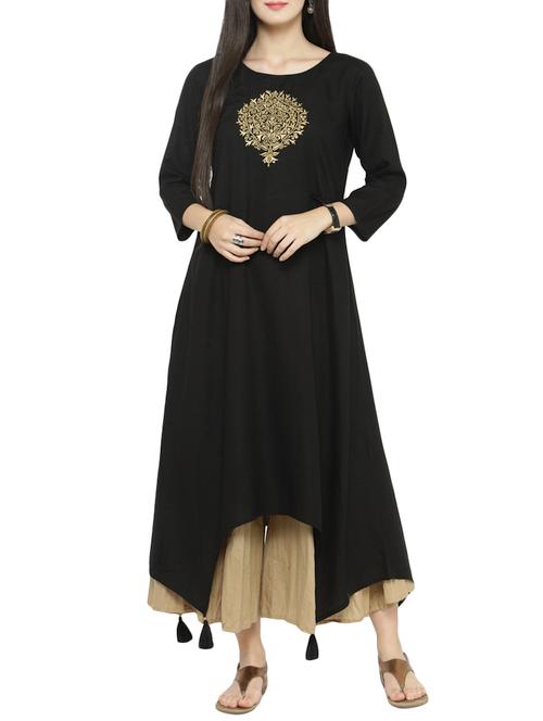 embroidered asymmetric kurta - 14646528 - Very Small Image - 1