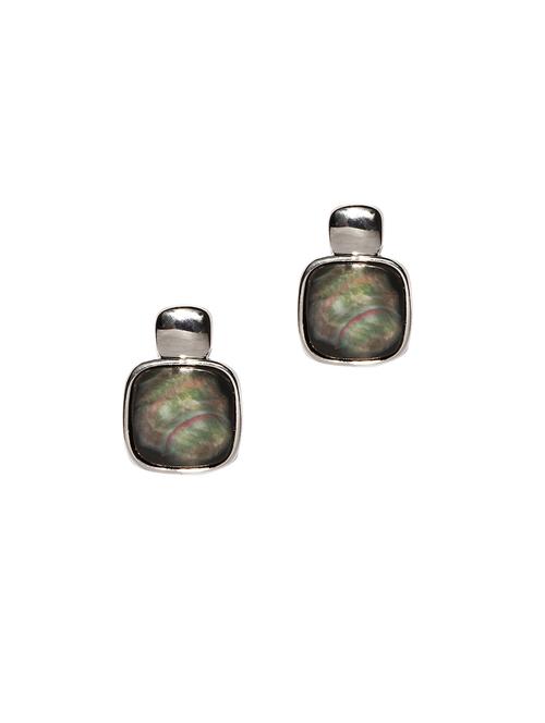 silver metal studs earrings - 14646618 - Very Small Image - 1