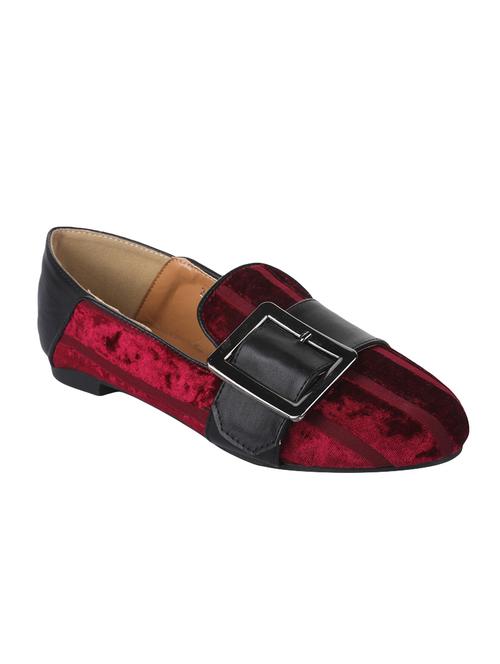 maroon suede slip on loafers - 14647383 - Very Small Image - 1