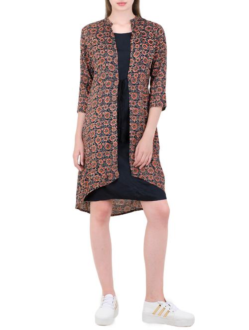 red rayon layered dress - 14648404 - Very Small Image - 1