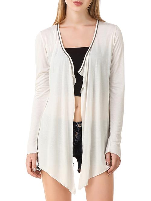 white viscose casual shrug - 14649731 - Very Small Image - 1