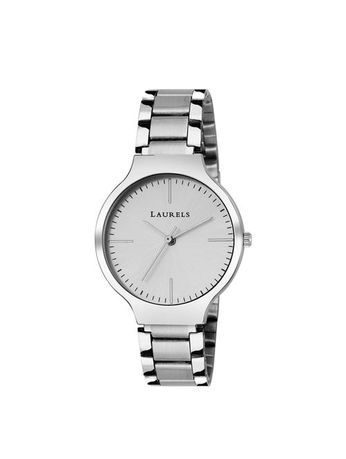 laurels silver color analog women's watch with metal chain: lww-alc-070707 - 14651226 - Very Small Image - 1