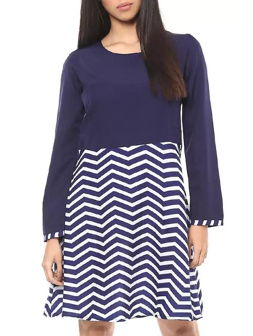 chevron a-line dress - 14651535 - Very Small Image - 1