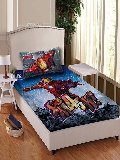 iron man cotton bedsheet single 147 x 223 cm - 14652939 - Very Small Image - 1