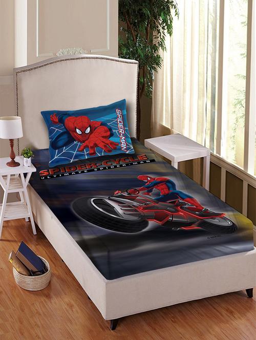 spider man cotton bedsheet single 147 x 223 cm - 14652948 - Very Small Image - 1