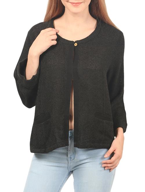 black cotton jacket - 14653720 - Very Small Image - 1