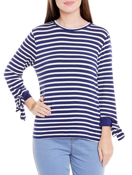 navy blue polyester regular top - 14654264 - Very Small Image - 1