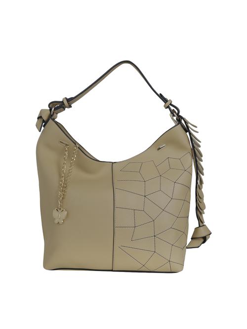 beige leatherette handbag - 14655847 - Very Small Image - 1