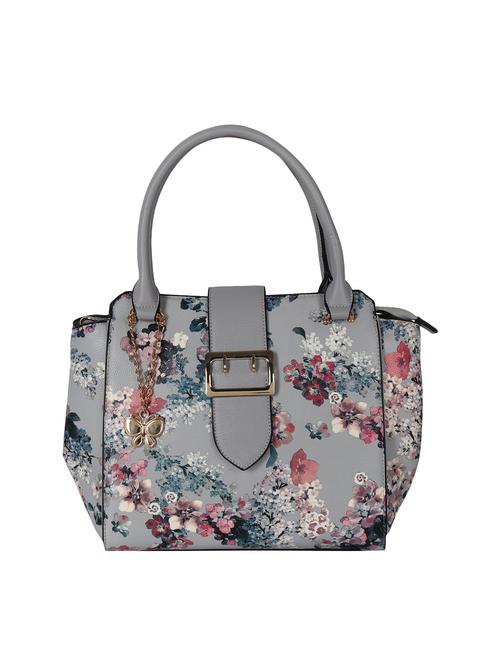 grey leatherette regular handbag - 14655896 - Very Small Image - 1