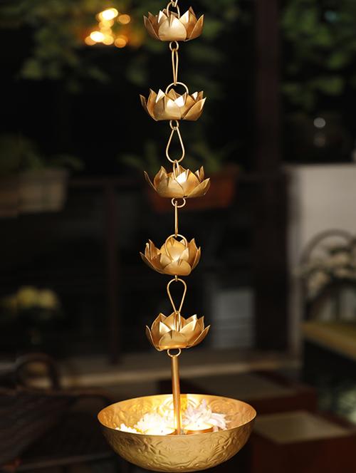 lotus hanging tea-light holder - 14656153 - Very Small Image - 1