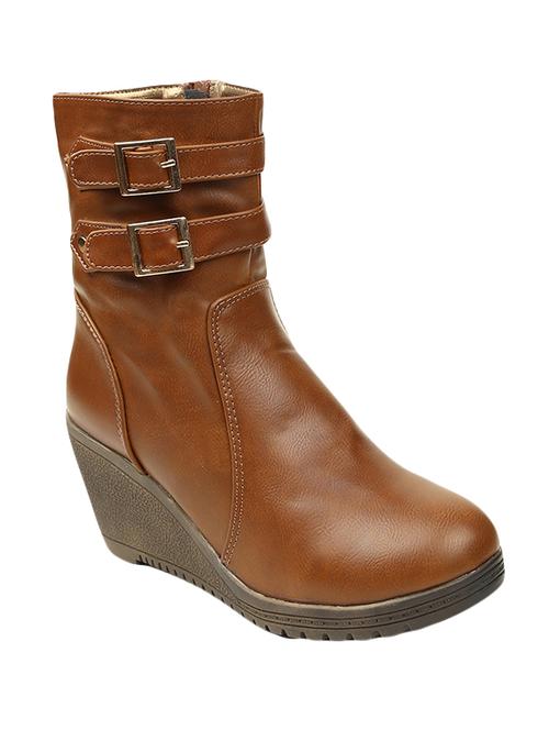 brown patent ankle boot - 14656574 - Very Small Image - 1
