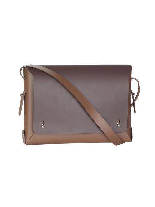 tan leather regular sling bag - 14657198 - Very Small Image - 1
