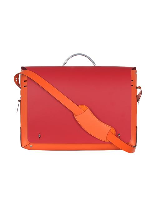 orange leather sling bag - 14657213 - Very Small Image - 1