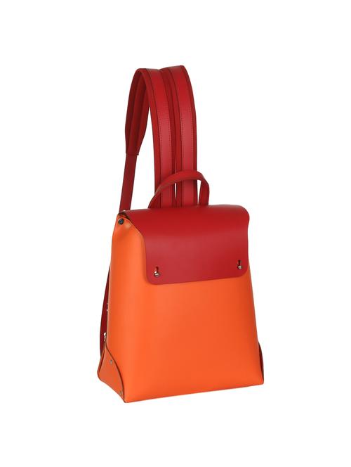 orange leather backpack - 14657229 - Very Small Image - 1
