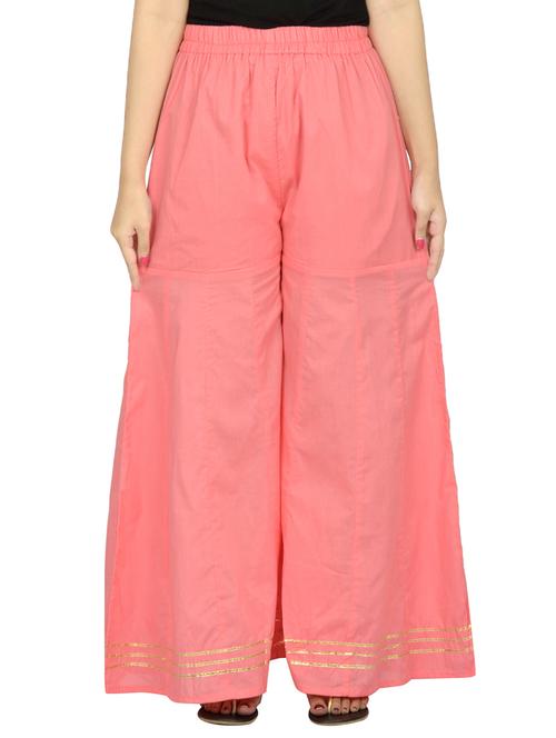 pink rayon palazzo - 14657552 - Very Small Image - 1