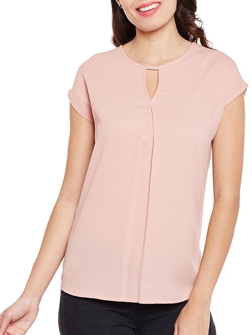 key hole neck pleated top - 14657868 - Very Small Image - 1