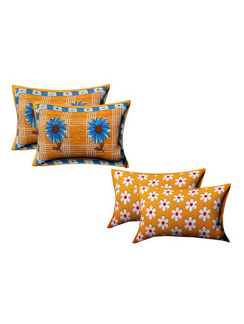 cotton multicolored pillow covers 2 sets (4 pieces)-17"x27" - 14659246 - Very Small Image - 1