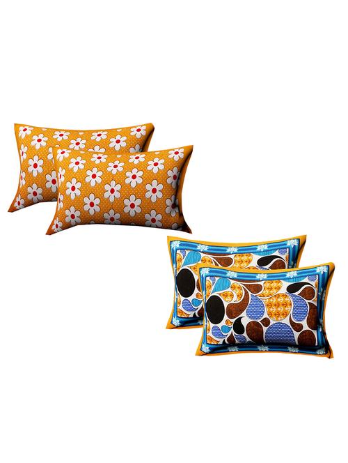 cotton multicolored pillow covers 2 sets (4 pieces)-17"x27" - 14659253 - Very Small Image - 1
