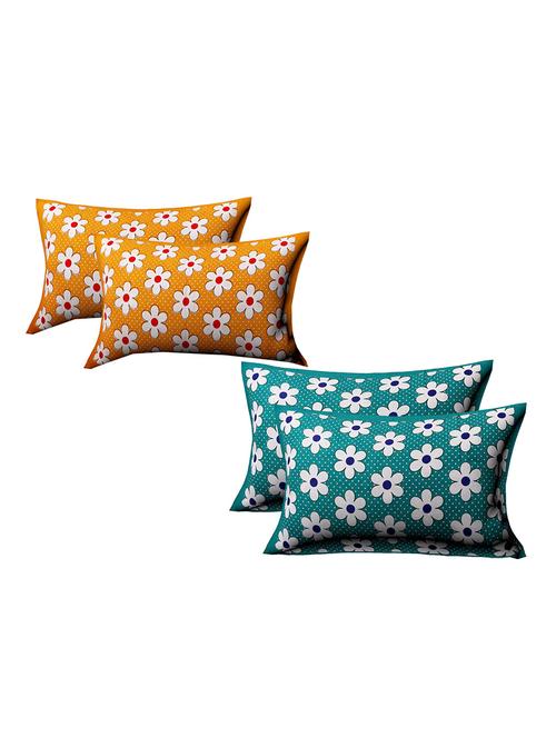 cotton multicolored pillow covers 2 sets (4 pieces)-17"x27" - 14659255 - Very Small Image - 1