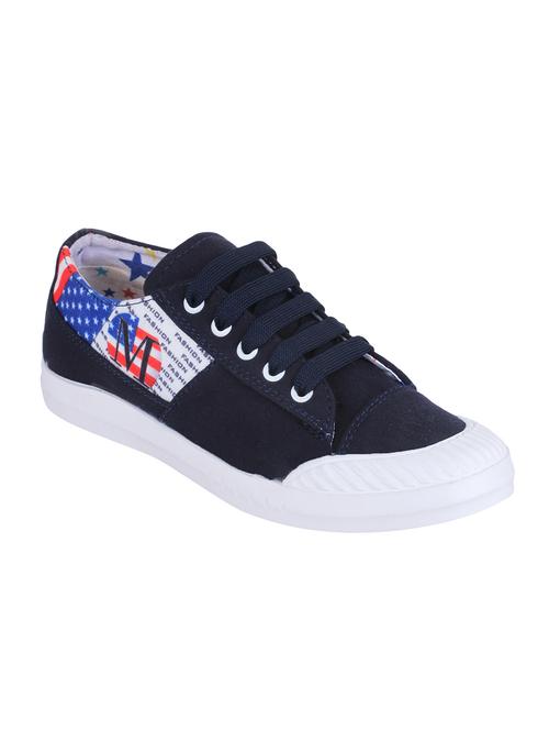 blue fabric laceup sneakers - 14659788 - Very Small Image - 1