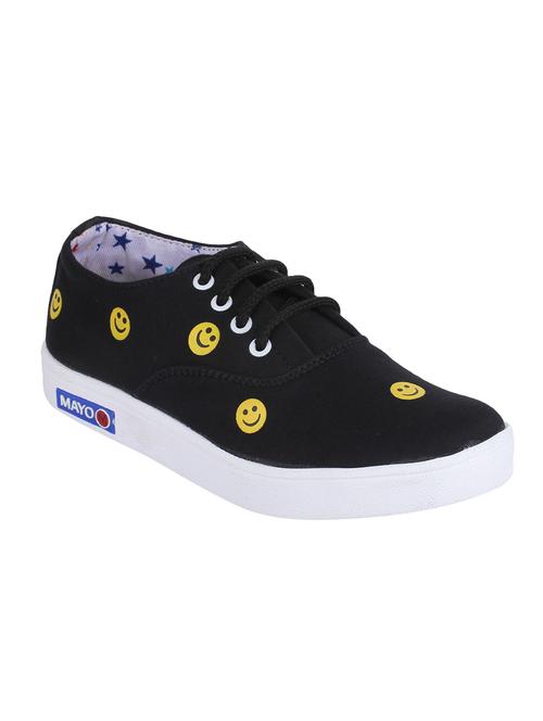 black fabric laceup sneakers - 14659789 - Very Small Image - 1