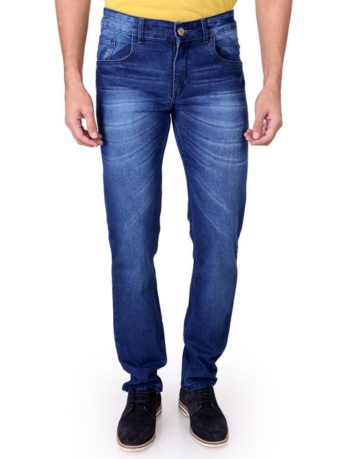 blue denim heavy washed jeans - 14660109 - Very Small Image - 1