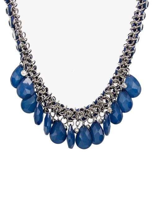 blue metal short necklace - 14661892 - Very Small Image - 1