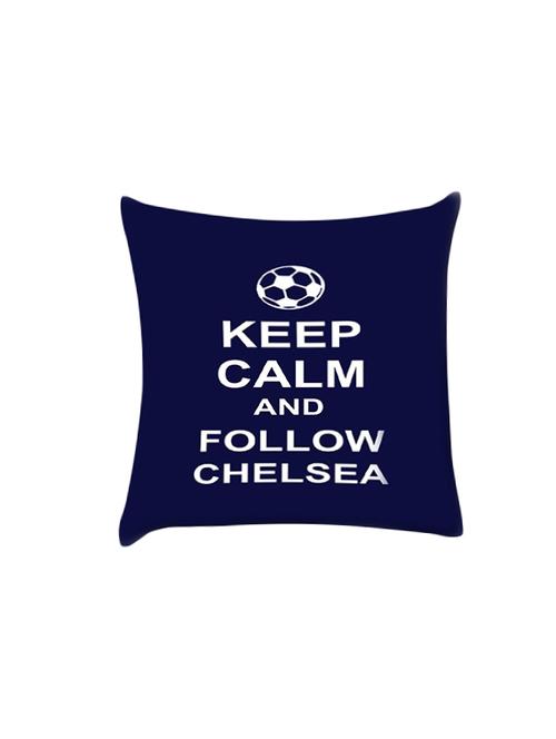 keep calm and follow chelsea digitally printed cushion cover 10 x 10 inch - 14662103 - Very Small Image - 1