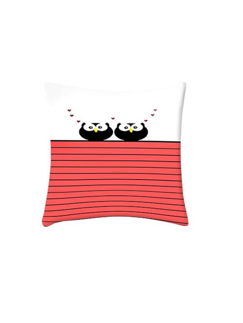 love owl birds digitally printed cushion cover 10 x 10 inch - 14662104 - Very Small Image - 1