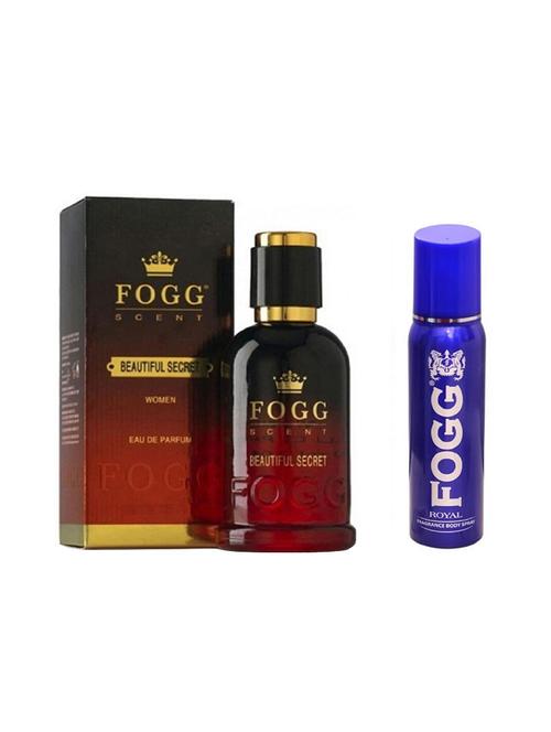 fogg scent beautiful secret 100ml with royal deo 120ml - 14662863 - Very Small Image - 1