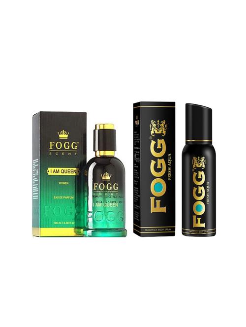 fogg scent i am queen 100ml with aqua deo 120ml - 14662867 - Very Small Image - 1