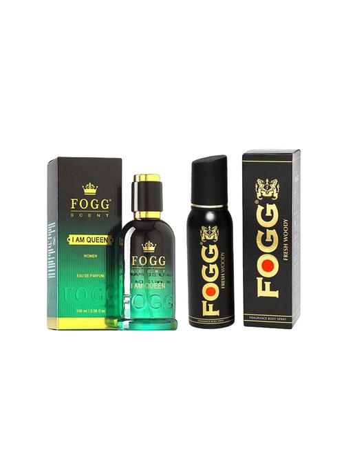 fogg scent i am queen 100ml with woody deo 120ml - 14662886 - Very Small Image - 1