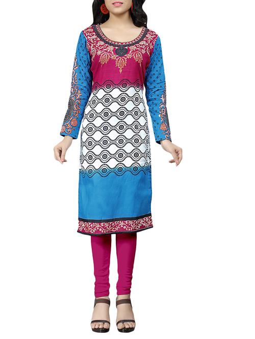 multi colored cotton printed unstitched set - 14663637 - Very Small Image - 1