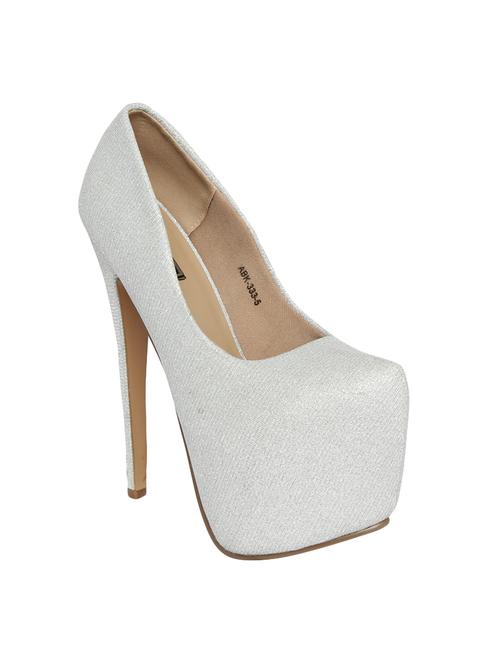 silver platforms pump - 14664608 - Very Small Image - 1