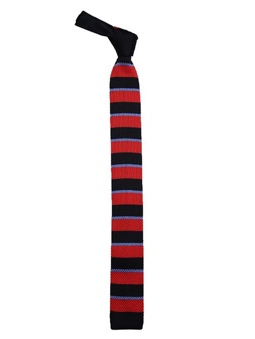 red & black polyester tie - 14665232 - Very Small Image - 1