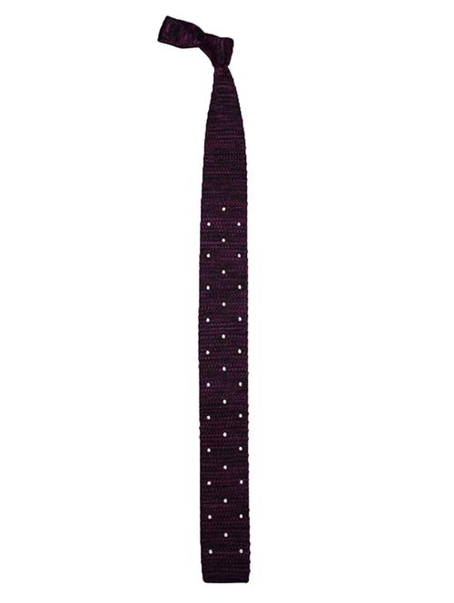 purple & white polyester tie - 14665247 - Very Small Image - 1