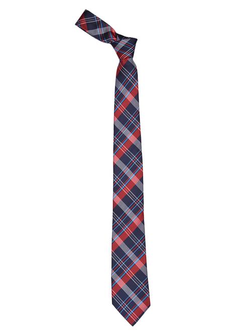blue & red micro fibre tie - 14665265 - Very Small Image - 1