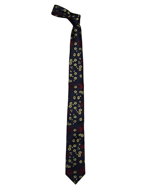 grey & multi micro fibre tie - 14665290 - Very Small Image - 1