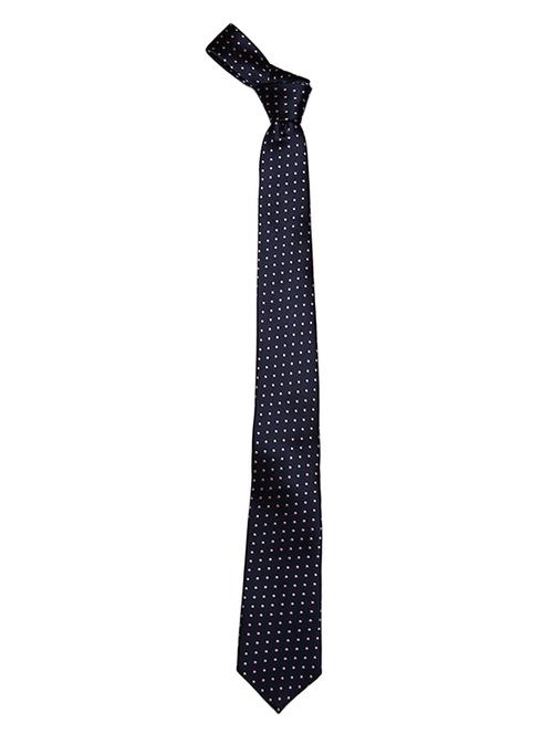 black & grey micro fibre tie - 14665307 - Very Small Image - 1